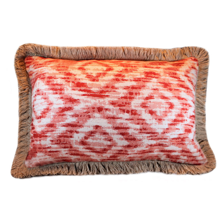 SallieDuncanDesigns Fringed Sunbrella® Indoor/Outdoor Throw Pillow